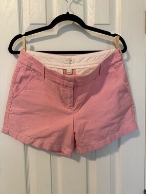 J. Crew Factory 3" Oxford Chino Shorts - Peony Pink - Style A1544 - Size 6